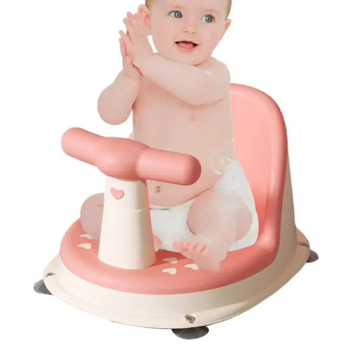 Baby Bath Seat Baby Bathtub Seat For Sit-Up Bathing Baby Bath Seat With Backrest Support And Suction Cups For 6-18 Months